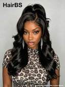 Lace front 13x4 wig Pre-styled Updo body wave 20 inch  100% Human Hair 