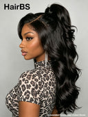 Lace front 13x4 wig Pre-styled Updo body wave 20 inch  100% Human Hair 