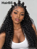Pre-styled Lace front 13x4 wig Updo curly wave 24 inch 100% Human Hair 
